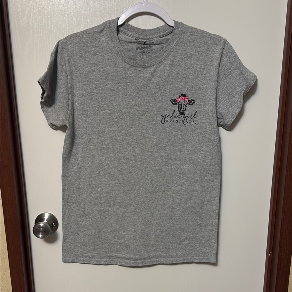 Girlie Girl Originals Gray Graphic Kids T-Shirt Size S
